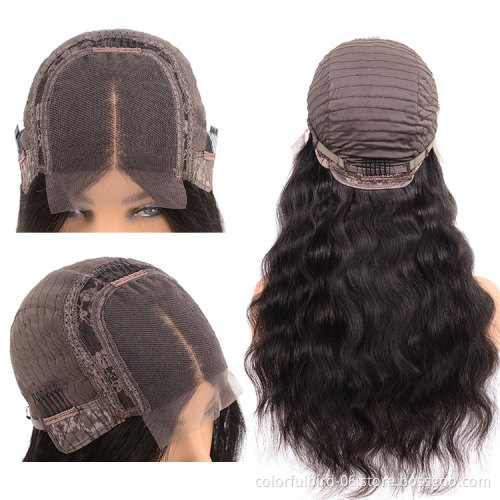 HLN Brazilian hair raw virgin cuticle aligned human hair wigs 4x4 HD lace closure wigs human hair Water Wave wig